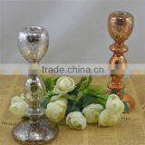 Tall European Popular Mercury Glass Candlestick