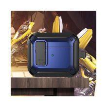 Factory Supply Round Aluminum Pu Hard Phone Eva Earbuds Hook Anti Knock Shockproof Earphone Case thumbnail-1