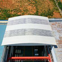 Electric Retractable Canopy, Steel Column Overhead Telescopic Awning, Logistics Warehouse thumbnail-2