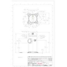 Danfoss HLM081T4LC6 Hermetic Scroll Compressor for Air Conditioning (Official Replacement: HLP081T4LC6) thumbnail-2