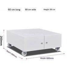 HN-OFC3 Office File Cabinet, Steel Mobile Printer Stand 2-Tier With Stainless Steel Handle for Government Procurement, Shipping-Friendly Packaging thumbnail-4