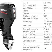 Hidea 60HP High Power 4-Stroke Outboard, Fuel Injection & Electric Start, Reliable for Fishing & Leisure Boats, Global Shipping thumbnail-1