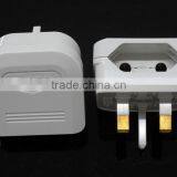 Reliable Design CE ROHS BSI Approved UK HK Ireland Malaysia Jordan Type G to EU Schuko Type C Plug Travel Adapter Converter thumbnail-2