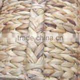 Set of 3 Water Hyacinth Baskets With Thick Handle and Seagrass Rim thumbnail-2