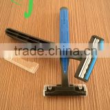 disposable hotel shaving razor for hair removal /manufacturer supplier plastic handle disposable razor