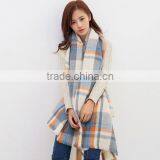Wholesale Woman Plaid Cashmere Pashmina Scarf And Shawl thumbnail-1