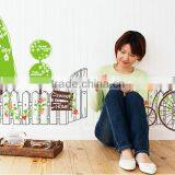 Removable Wall Stickers Environmental Bedroom Living Room Entrance Hallway Wall Stickers Bicycle Green Fence Stickers Sweet Home thumbnail-3