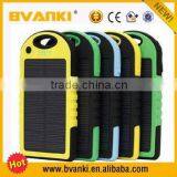 New Products Solar Portable Charger Power Bank 5000mah High Capacity Power Bank, Battery Charger for Mobile Phone /pad/camera
