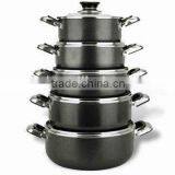 16-32cm Black Aluminum Non Stick Cookware Set Cooking Pot Kitchenwares Casserole Set thumbnail-1