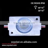 Super bright 12V 1.2W injection led module with Lens SMD 3030 waterproof IP67