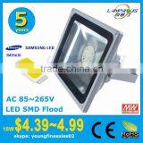 cheap price 5 years warranty Ra>90 high power Samsung LG 50w SMD led flood light lens