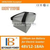 Factory Direct Sale, High Quality Electric Scooter Battery Pack, 48V12Ah to 18Ah Battery Pack With Samsung 18650 thumbnail-1