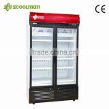 Commercial Ice Cream Display Freezer/ Double Door Upright Freezer