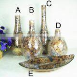 Vase Glass With Champagne Mosaic Glass 1 thumbnail-1