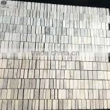 White Marble Mosaic Stone Wall Tile thumbnail-1