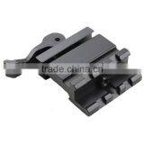 Funpowerland LE Rated 3-Slot Single Rail Angle Mount With Integral QD Lever Lock System