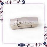 OEM Style 6mm Custom Your Brand Name High End Leather Bracelets With Magnetic Clasp thumbnail-3