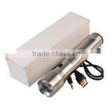 Super Bright USB Rechargeable High Power LED Solar Flashlight thumbnail-6