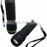 TE120 2015 Promotion Aluminum Zoom in and Out 1W Flashlight With Lanyard
