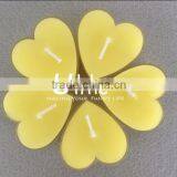 Yellow Heart Shape Candle Romantic Home Decoration Candle Candle Wax thumbnail-1