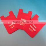 Wholesale Customized Logo Business Credit Card Holder Silicone Smart Phone Pocket thumbnail-1