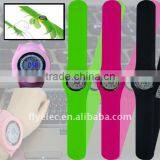 Fashion Silicone Slap Wrist Watch