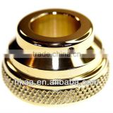 high precise knurling round brass bearing housing