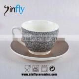 Elegant Ceramic Coffee Set With Saucer thumbnail-5