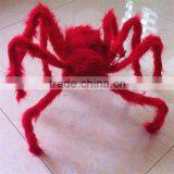 Hanging red spider decoration for halloween party