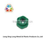 M12*22mm green plastic pp plastic screw with lock nut/fasten set