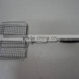 Vegetable and Meat Non Stick BBQ Grill Basket TPR Handle thumbnail-2