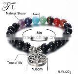 Stainless Steel and Natural Stone Beads Bracelet Men Jewelry Bracelet thumbnail-2