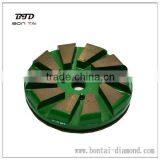 3" Metal Bond Hook and Loop Fastener Backed Grinding Pad for Polishing Concrete Floor thumbnail-3