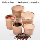 Kraft paper cup disposable hot drink paper soup cups