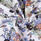 Flower Printing Woman Dress Garment 100% Viscose Rayon Fabric