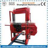 Lumber Cutting Mobile Horizontal Band Saw Mill With Diesel Engine