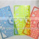 plastic letter stencil ruler / Drawing Template Ruler / colorful Multifunctional ruler
