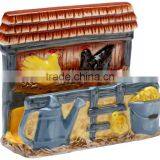 Personalized Handmade Color Glazed Decorative Ceramic Country Rooster Napkin Holder thumbnail-1