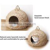 Cat Product Wholesale Flexible Handles Design Natural Straw Woven Cat Bed thumbnail-3