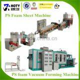 ps foam sheet extrusion line ps foam food container making machine meal box foam cutting machine