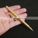 Novel Design Brass Copper Material Signature Pen, Creative Gift Hexagonal Metal Pen thumbnail-2