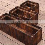 Practical Rectangular Cedar Wooden Flower Pots thumbnail-4