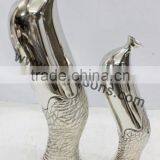 Decorative Aluminium Vases in Wooden Finish, Home Decor, Metal Vases thumbnail-6