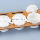 Spice Rack Set With Ceramic Jar, Sauces Rack Set, Set of Spices thumbnail-2