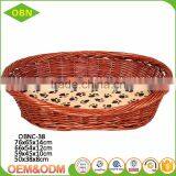 Wholesale Handmade Rattan Cat Basket Natural Wicker Dog Basket thumbnail-5