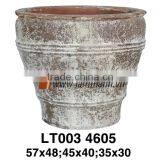 Vietnam Streaky Romance Outdoor Ancient Rust Flower Pot thumbnail-1