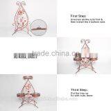 3 Flower Pot Display Garden Decorate Plant Flower Pot Metal Iron Plant Storage Stand thumbnail-6