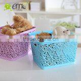 Emc Plastic Baskets, Plastic Rectangular Baskets With Handle thumbnail-5