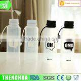 Travel Folding Silicone Water Bottle With Handle Clear Item For Drinks thumbnail-2