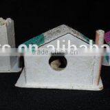 1950s Set of 3 Mica Christmas Houses (One Church) thumbnail-2
